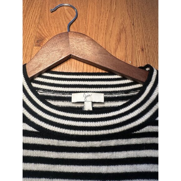 Black & White Striped Wool Cashmere Long-Sleeve Bodycon Dress Size Small – Fitte - Picture 8 of 9